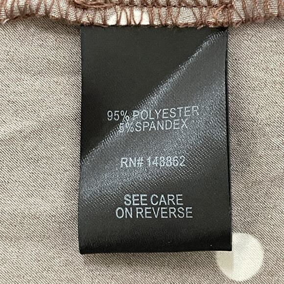 Torrid Stretch Satin Hi-Low Ruffle Skirt Size 1/1X/14-16 Brown Polka Dot NEW - Picture 8 of 10